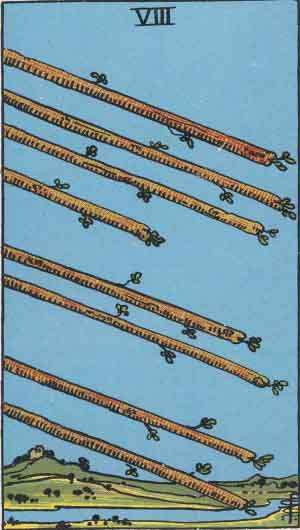 ワンド8 Eight of Wands