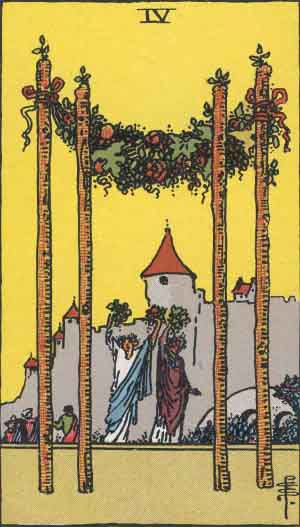 ワンド4 Four of Wands
