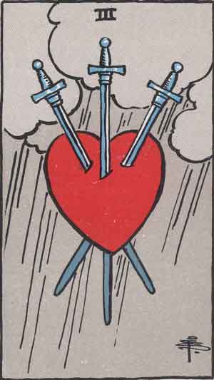 ソード3 Three of Swords